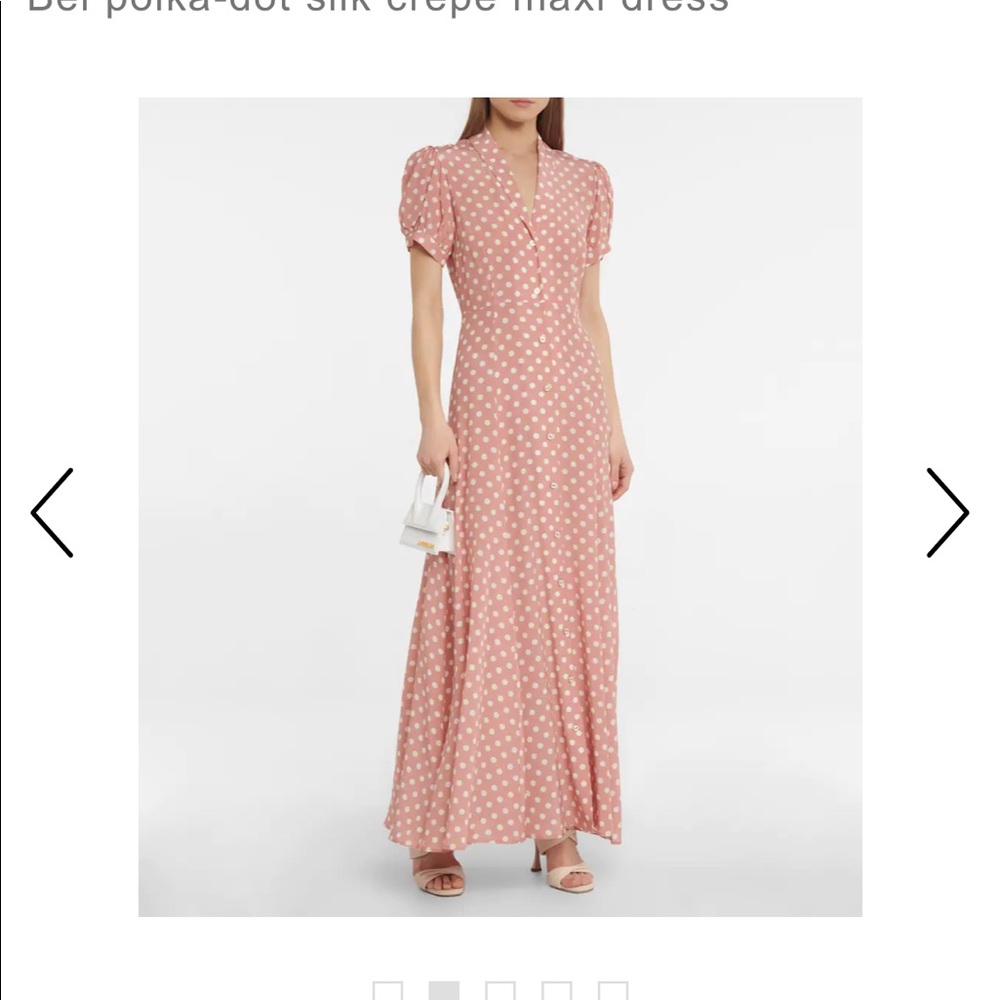 Caroline Constas blue stripe silk dress